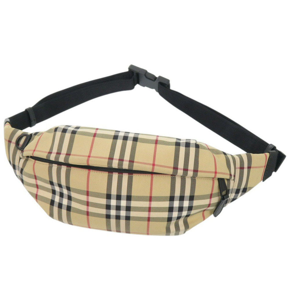 Burberry Nova Check 8084114 Nylon Beige Waist Bag Body 1477BURBERRY Men's